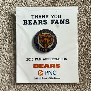 NFL Chicago Bears 2015 Fan Appreciation Pin (New)